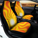 Psychedelic Burning Sun Print Universal Fit Car Seat Covers 102422