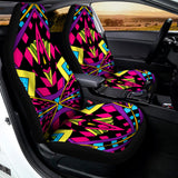 Psychedelic Ethnic Trippy Print Universal Fit Car Seat Covers 102422