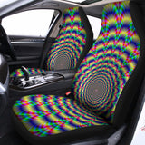Psychedelic Explosion Optical Illusion Universal Fit Car Seat Covers 102422
