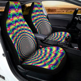 Psychedelic Explosion Optical Illusion Universal Fit Car Seat Covers 102422