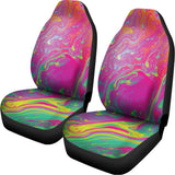 Psychedelic Formed Print Universal Fit Car Seat Covers 102422