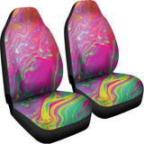 Psychedelic Formed Print Universal Fit Car Seat Covers 102422