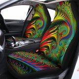 Psychedelic Fractal Print Universal Fit Car Seat Covers 102422