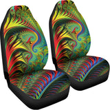 Psychedelic Fractal Print Universal Fit Car Seat Covers 102422