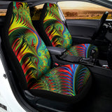 Psychedelic Fractal Print Universal Fit Car Seat Covers 102422