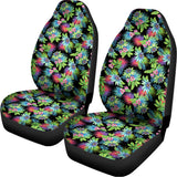 Psychedelic Hawaiian Flower Print Universal Fit Car Seat Covers 102422