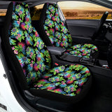 Psychedelic Hawaiian Flower Print Universal Fit Car Seat Covers 102422