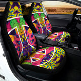 Psychedelic Hippie Peace Sign Print Universal Fit Car Seat Covers 102422