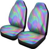Psychedelic Holographic Trippy Print Universal Fit Car Seat Covers 102422