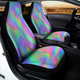 Psychedelic Holographic Trippy Print Universal Fit Car Seat Covers 102422