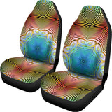 Psychedelic Kaleidoscope Print Universal Fit Car Seat Covers 102422