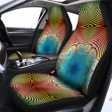 Psychedelic Kaleidoscope Print Universal Fit Car Seat Covers 102422