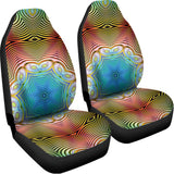 Psychedelic Kaleidoscope Print Universal Fit Car Seat Covers 102422