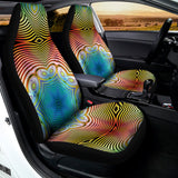 Psychedelic Kaleidoscope Print Universal Fit Car Seat Covers 102422