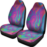 Psychedelic Liquid Print Universal Fit Car Seat Covers 102422