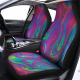 Psychedelic Liquid Print Universal Fit Car Seat Covers 102422