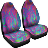 Psychedelic Liquid Print Universal Fit Car Seat Covers 102422