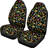 Psychedelic Mushroom Pattern Print Universal Fit Car Seat Covers 102422