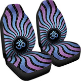 Psychedelic Om Print Universal Fit Car Seat Covers 102422