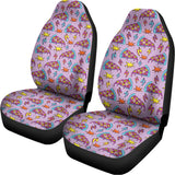 Psychedelic Pizza Pattern Print Universal Fit Car Seat Covers 102422