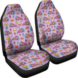 Psychedelic Pizza Pattern Print Universal Fit Car Seat Covers 102422