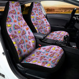 Psychedelic Pizza Pattern Print Universal Fit Car Seat Covers 102422