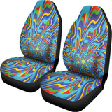 Psychedelic Print Universal Fit Car Seat Covers 102422