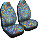 Psychedelic Print Universal Fit Car Seat Covers 102422