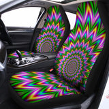 Psychedelic Radiant Optical Illusion Universal Fit Car Seat Covers 102422