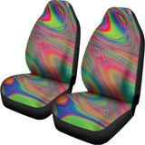 Psychedelic Rave Print Universal Fit Car Seat Covers 102422