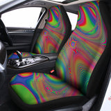 Psychedelic Rave Print Universal Fit Car Seat Covers 102422