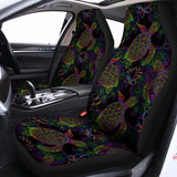 Psychedelic Sea Turtle Pattern Print Universal Fit Car Seat Covers 102422