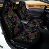 Psychedelic Sea Turtle Pattern Print Universal Fit Car Seat Covers 102422