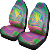 Psychedelic Soap Bubble Print Universal Fit Car Seat Covers 102422
