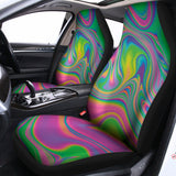 Psychedelic Soap Bubble Print Universal Fit Car Seat Covers 102422