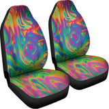 Psychedelic Surface Print Universal Fit Car Seat Covers 102422
