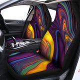 Psychedelic Trippy Fractal Print Universal Fit Car Seat Covers 102422