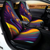 Psychedelic Trippy Fractal Print Universal Fit Car Seat Covers 102422