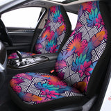 Psychedelic Tropical Aloha Pattern Print Universal Fit Car Seat Covers 102422