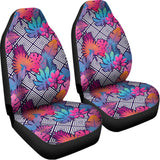 Psychedelic Tropical Aloha Pattern Print Universal Fit Car Seat Covers 102422