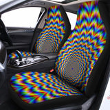 Psychedelic Wave Optical Illusion Universal Fit Car Seat Covers 102422