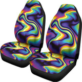 Psychedelic Wavy Print Universal Fit Car Seat Covers 102422