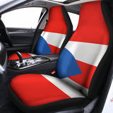 Puerto Rican Flag Print Universal Fit Car Seat Covers 102422