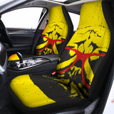 Pug With Glasses Portrait Print Universal Fit Car Seat Covers 102422