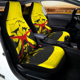 Pug With Glasses Portrait Print Universal Fit Car Seat Covers 102422