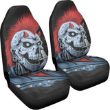 Punk Mohawk Devil Print Universal Fit Car Seat Covers 102422