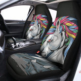 Punk Unicorn Print Universal Fit Car Seat Covers 102422