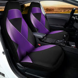 Purple All Cancer Awareness Ribbon Print Universal Fit Car Seat Covers 102422
