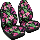 Purple Alstroemeria Pattern Print Universal Fit Car Seat Covers 102422
