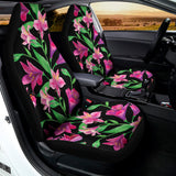 Purple Alstroemeria Pattern Print Universal Fit Car Seat Covers 102422